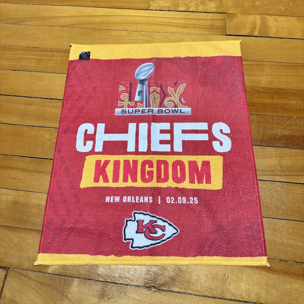 Kansas City Chiefs Super Bowl 59 LIX 2025 Rally Towel Officially Licensed